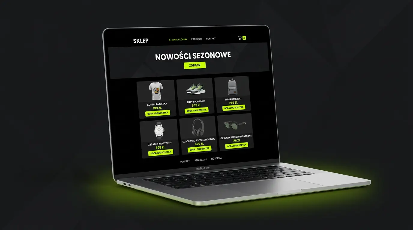 Przykład sklepu WooCommerce
